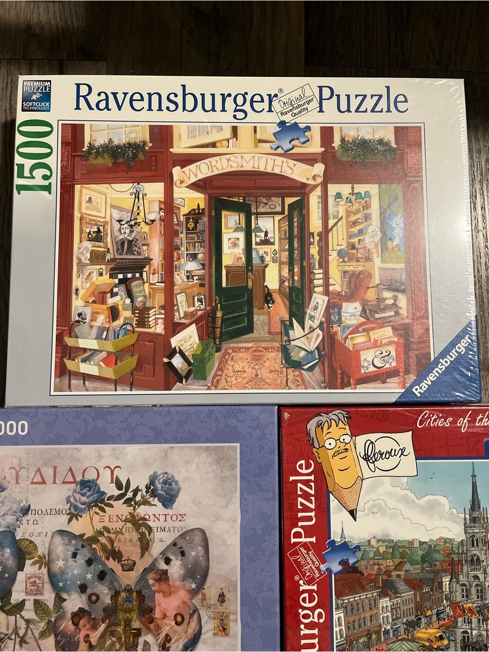 Brand New Puzzle lot- Ravensburger, HEYE set of 3 sealed